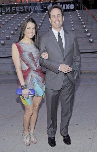 Comedian Jerry Seinfeld and wife Jessica at the Vanity Fair party.