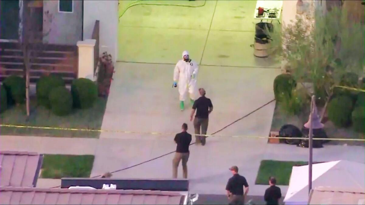 Juvenile mixing chemicals inside Irvine home triggers FBI hazmat team response - Los Angeles Times