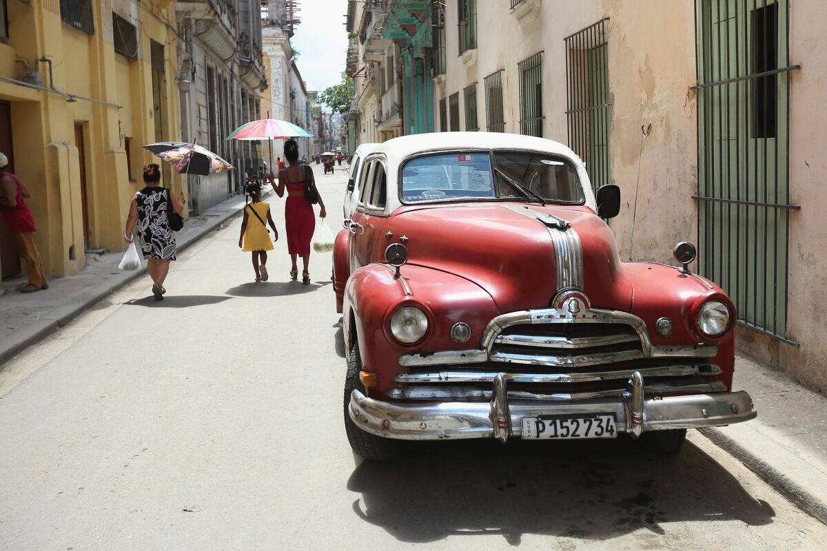 Visitors from Los Angeles will be able to visit Havana, pictured here, on direct charter flights beginning in December.