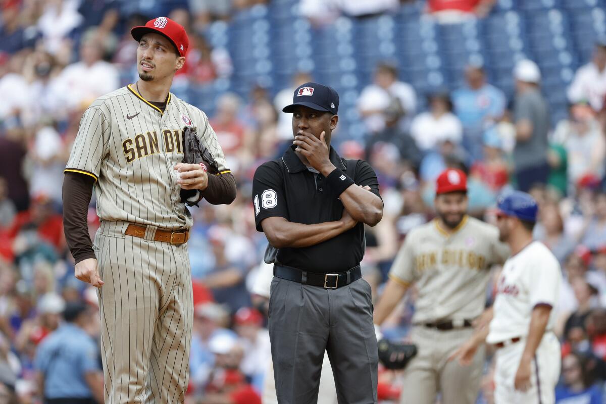 Padres working on combined no-hitter after starter Blake Snell