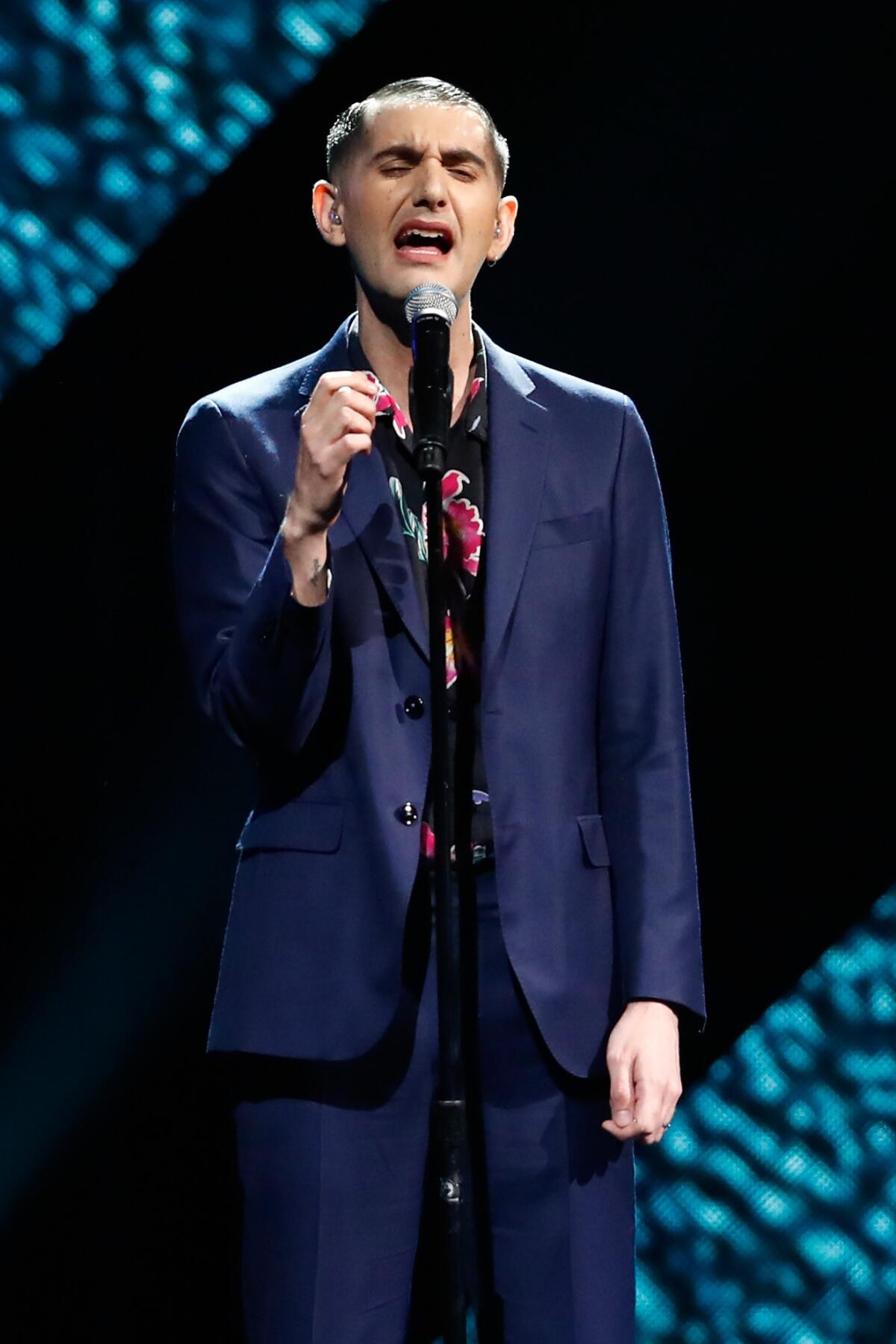 Alex Anwandter performs onstage during The 17th Latin Grammy Awards premiere ceremony at MGM Grand Garden Arena in Las Vegas, Nevada.