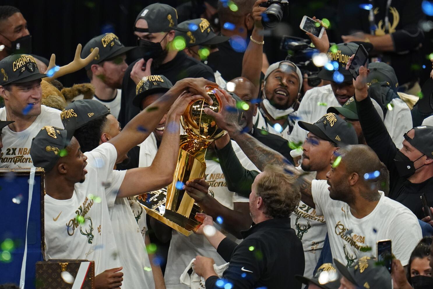 Bucks celebrate the 2021 NBA championship with President Biden