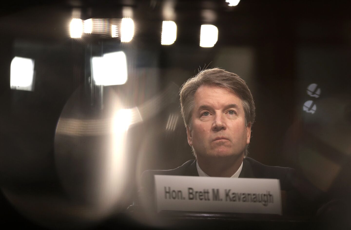 Judge Brett Kavanaugh appears before the Senate Judiciary Committee during his Supreme Court confirmation hearing.