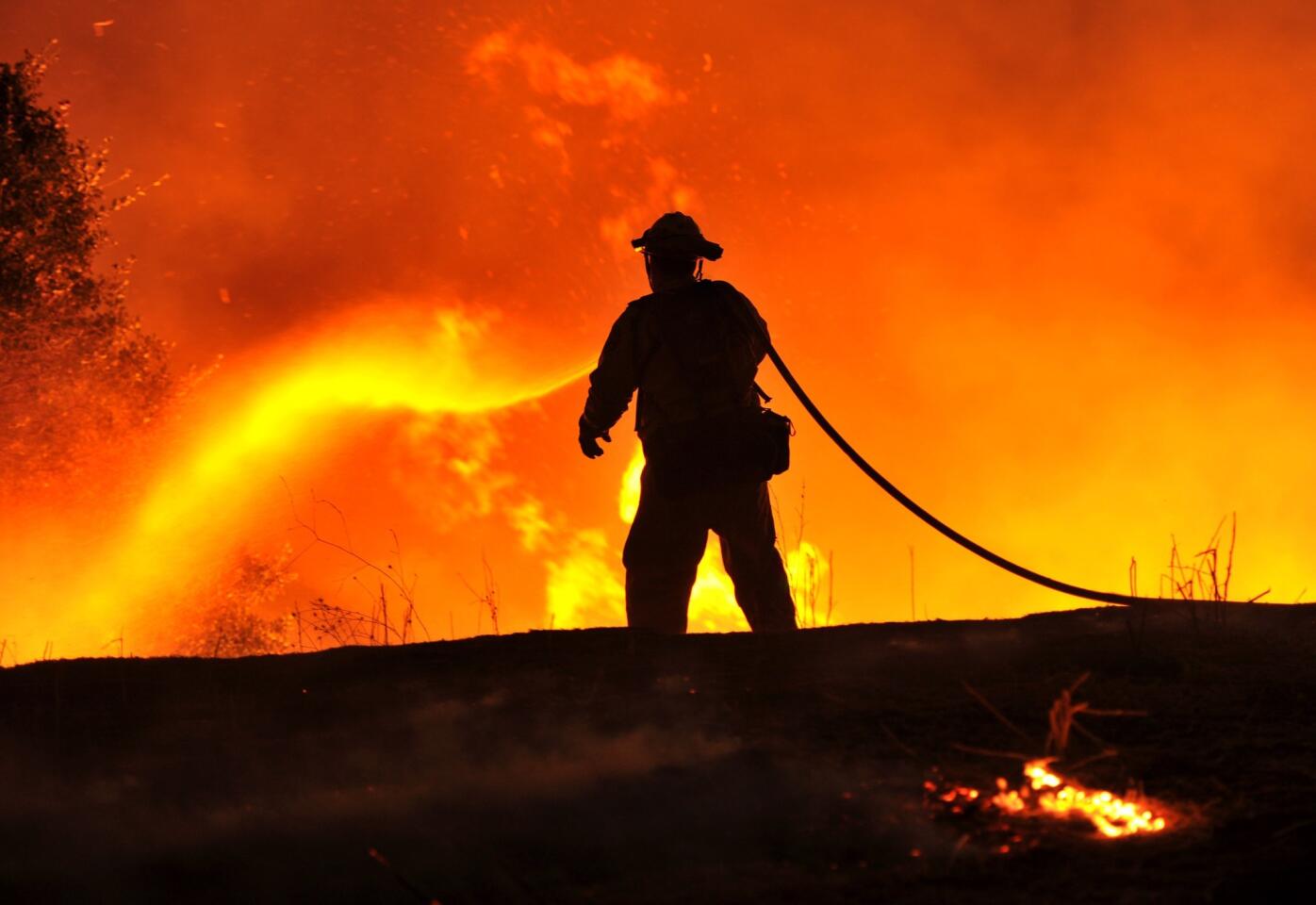 Rocky fire in Northern California