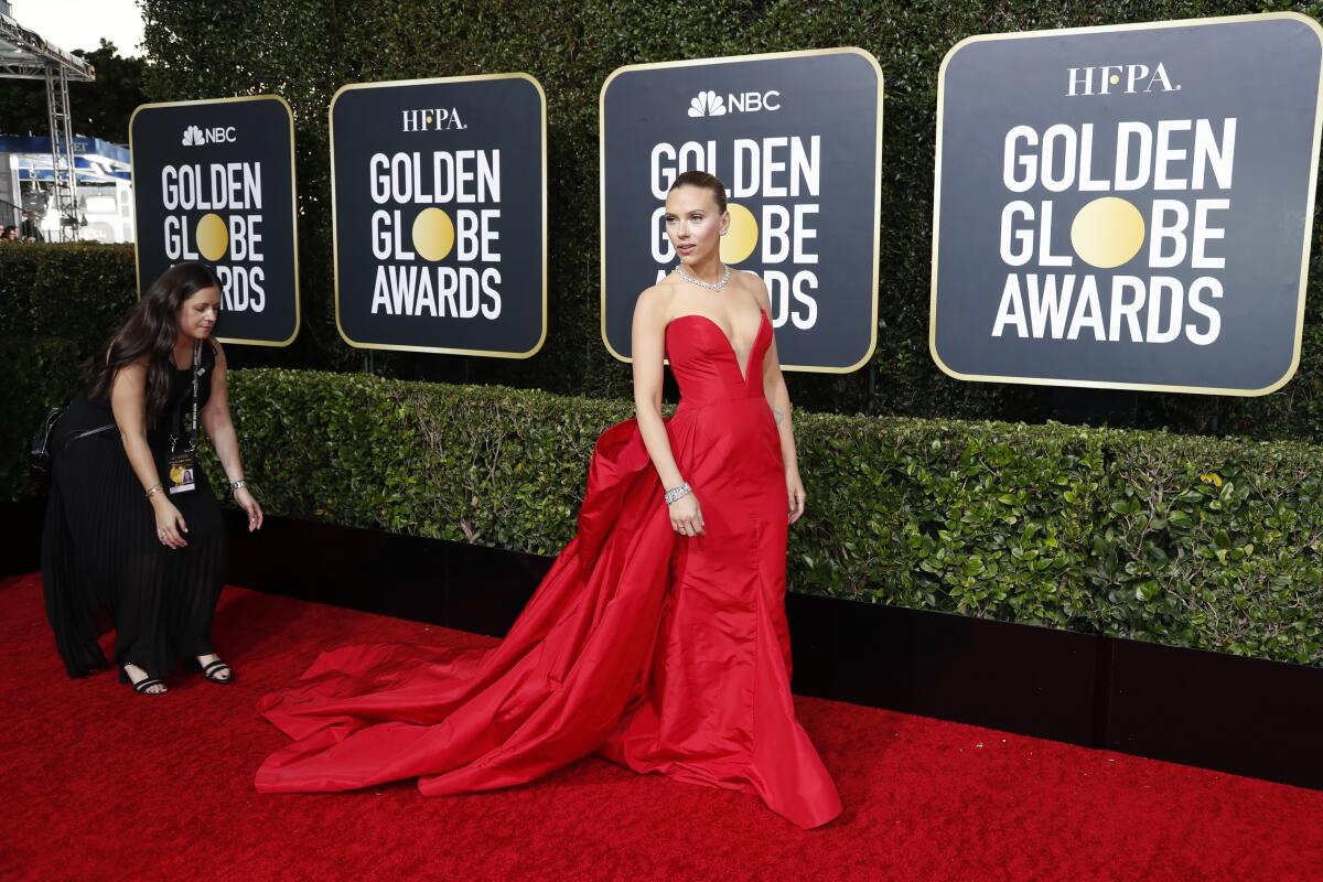 Scarlett Johansson at the Golden Globes