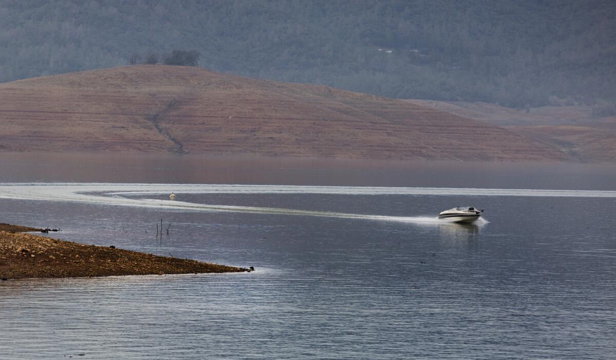 Lake Oroville and other key reservoirs have benefited from some early winter storms, but Californians must keep saving water, officals said Thursday.