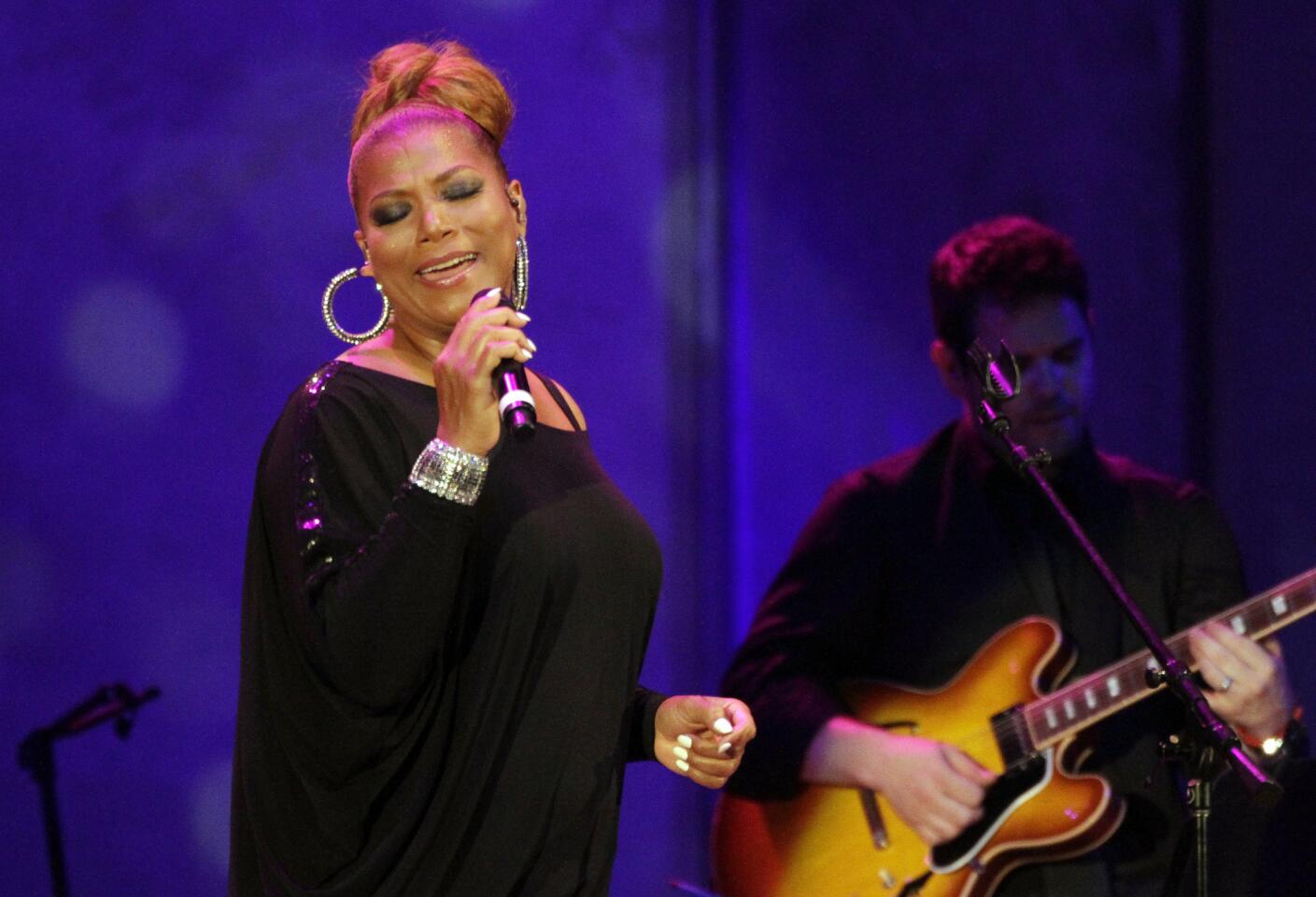 Queen Latifah performs at the Hollywood Bowl on July 10, 2013, opening the venue's summer-long Jazz at the Bowl series.