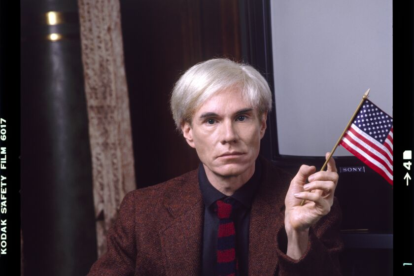 Andy Warhol, in a photograph featured in Blake Gopnik's biography, "Warhol."