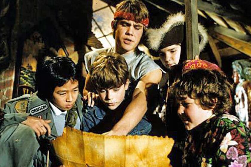 A still from the 1985 classic "The Goonies."