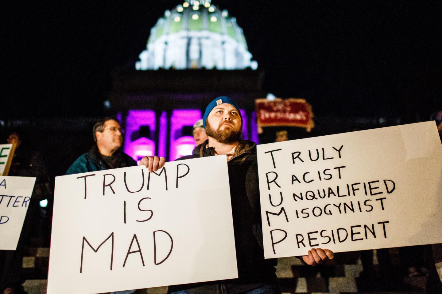 Trump protests