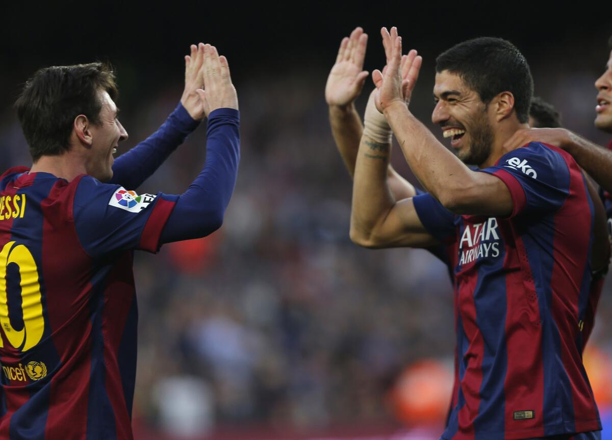Messi y Suárez aportaron con dos goles cada uno.