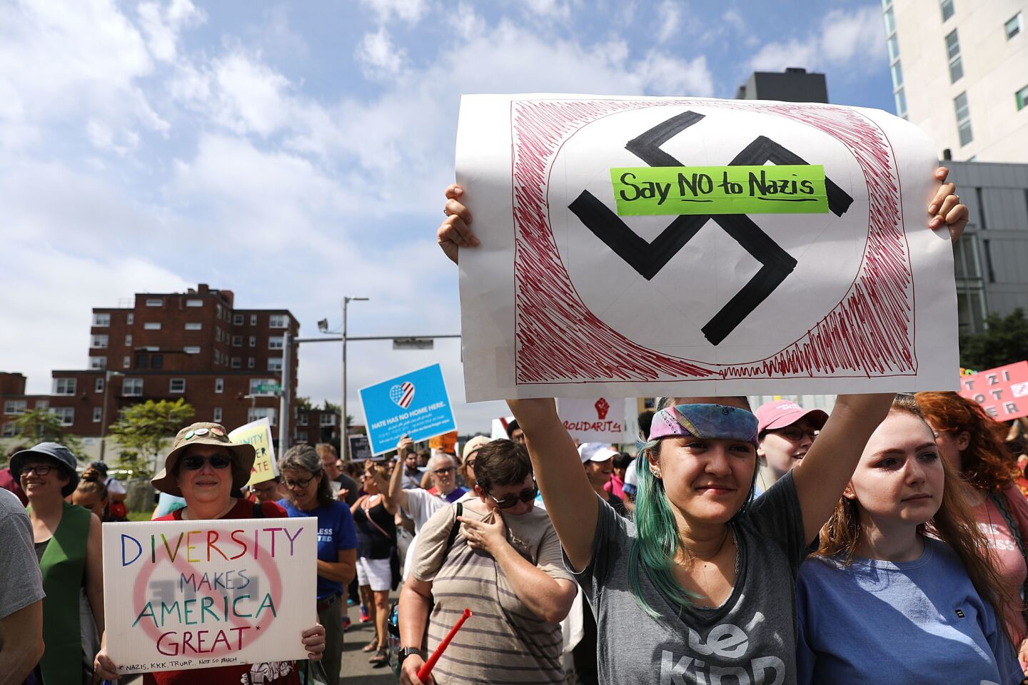 'Free speech' rally in Boston