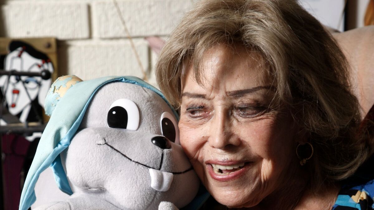 June Foray at home in 2013.