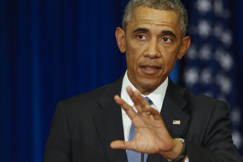 President Obama speaks during a news conference in Tallinn, Estonia, on Sept. 3.