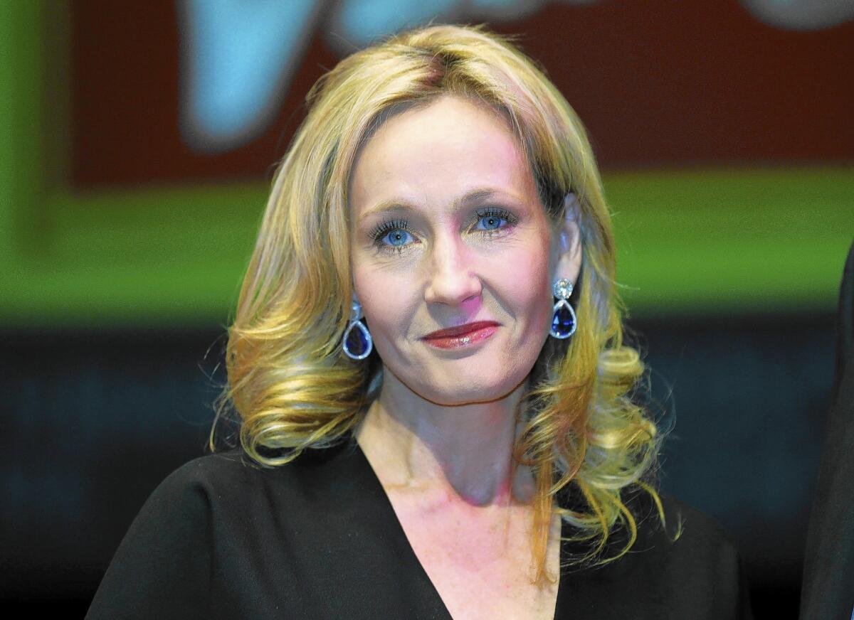 In its ongoing battle with publisher Hachette, Amazon has removed pre-order buttons for such books as J.K. Rowling's “The Silkworm,” a detective story coming out next month that she wrote under the pen name Robert Galbraith. Above, Rowling in 2012.