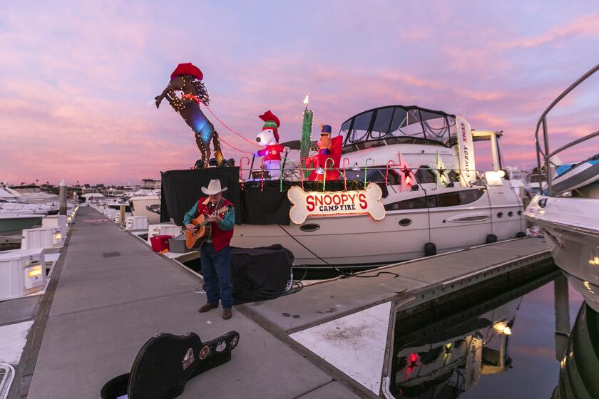 Orange County's singing cowboy Rusty Richards is going to sing aboard the yacht Paradise Found during the 2019 Newport Beach Boat Parade.