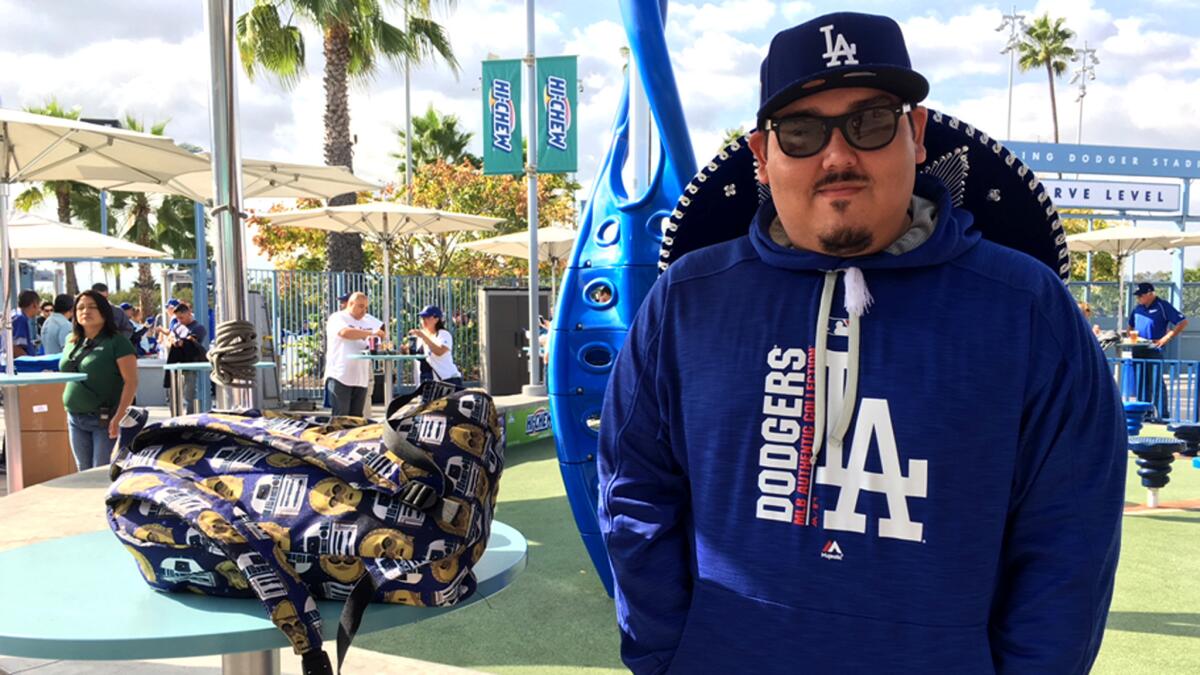 Momo Rodriguez changed very little from his visits to Dodger Stadium on Tuesday and Wednesday.