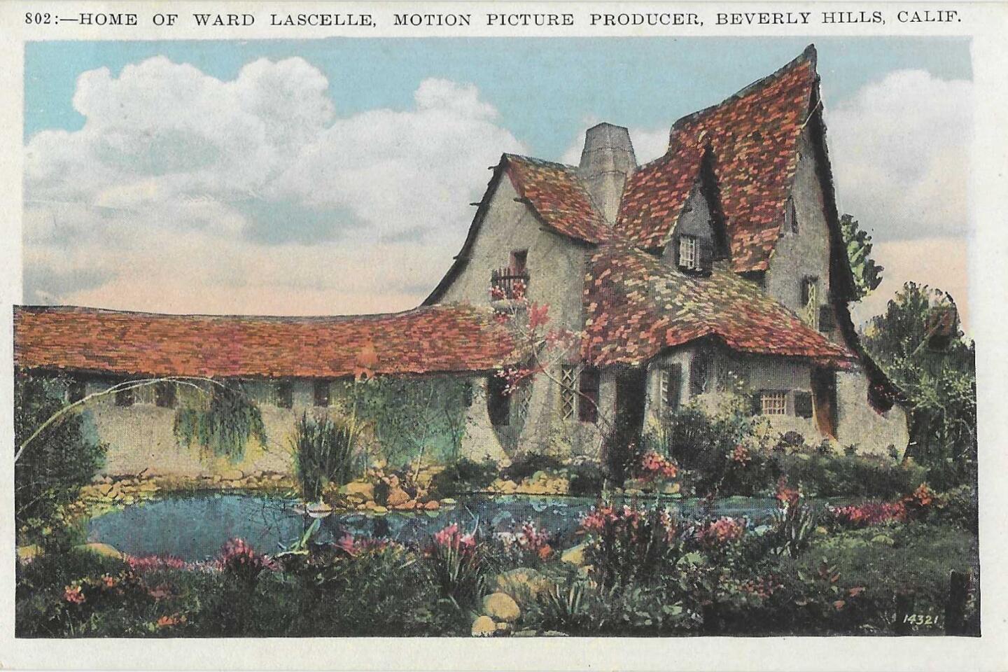 Vintage postcard: Lascelle house