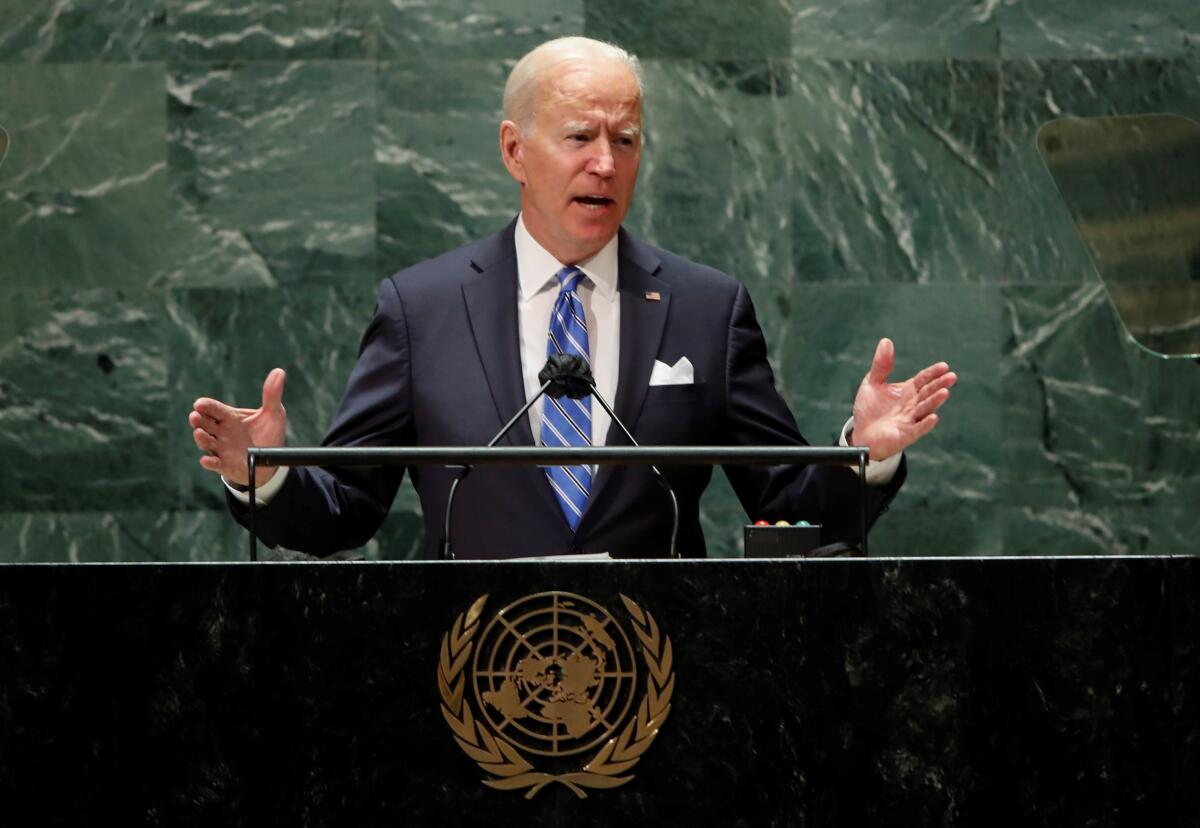 Biden asegura que el poder militar de EEUU solo debe ser  el "último recurso"