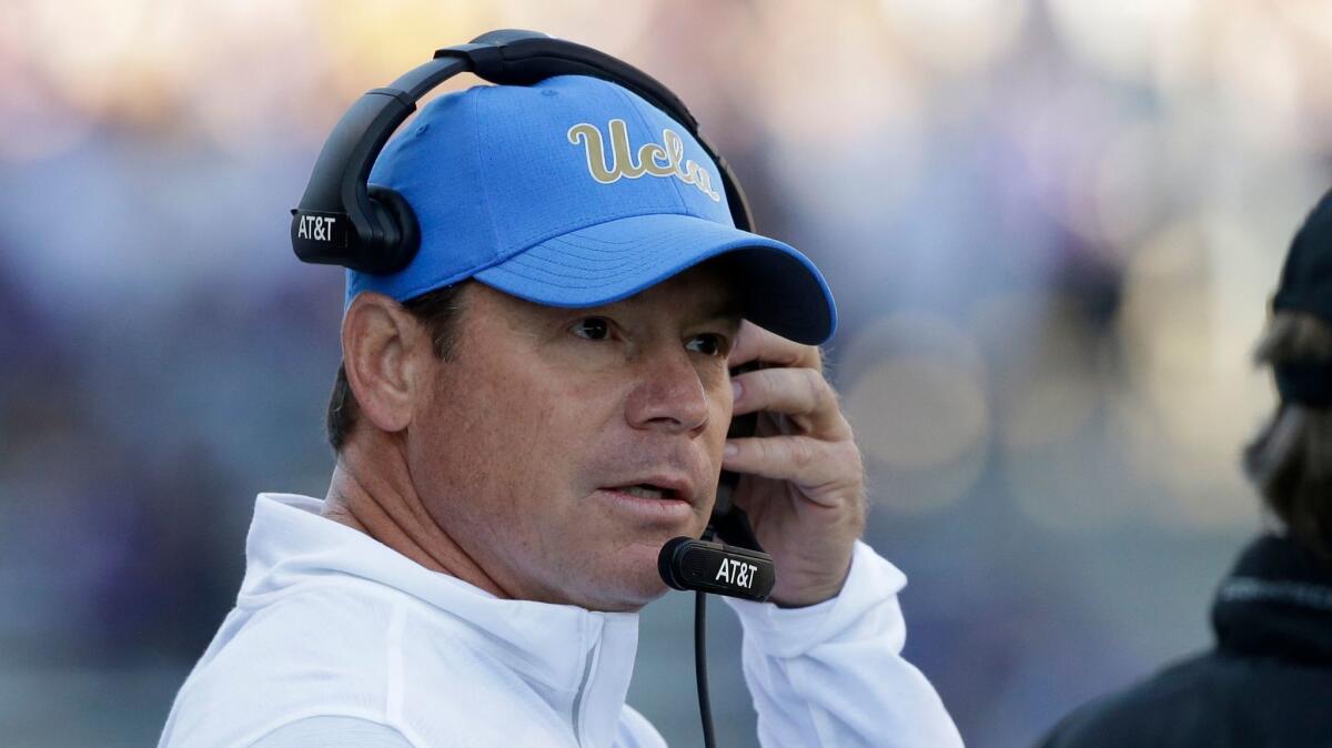 Jim Mora was fired as Bruins football coach.