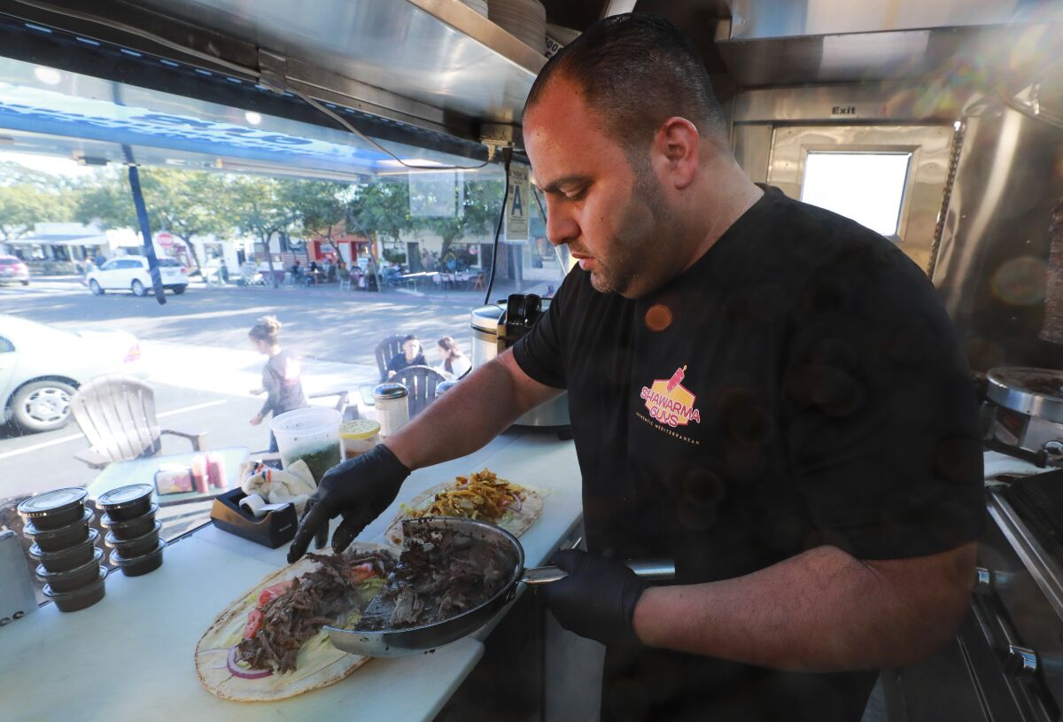 Bryan Zeto, owner and chef of the Shawarma Guys food truck 