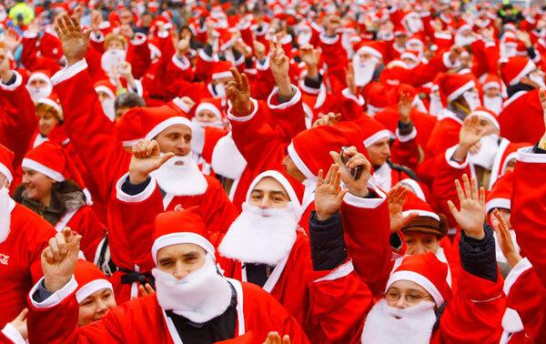 World's most Santas in one town