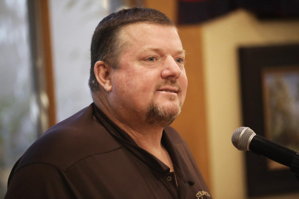 St. Francis football coach Jim Bonds