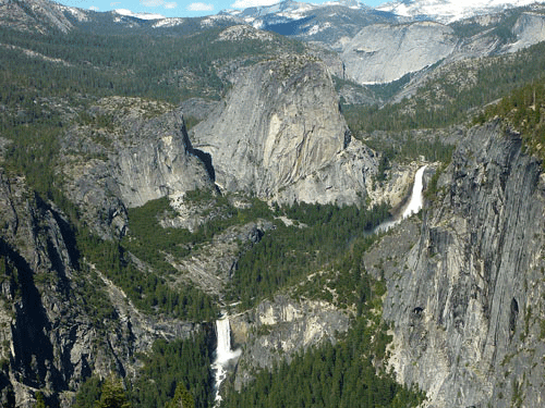 Waterfalls from Glacier Point