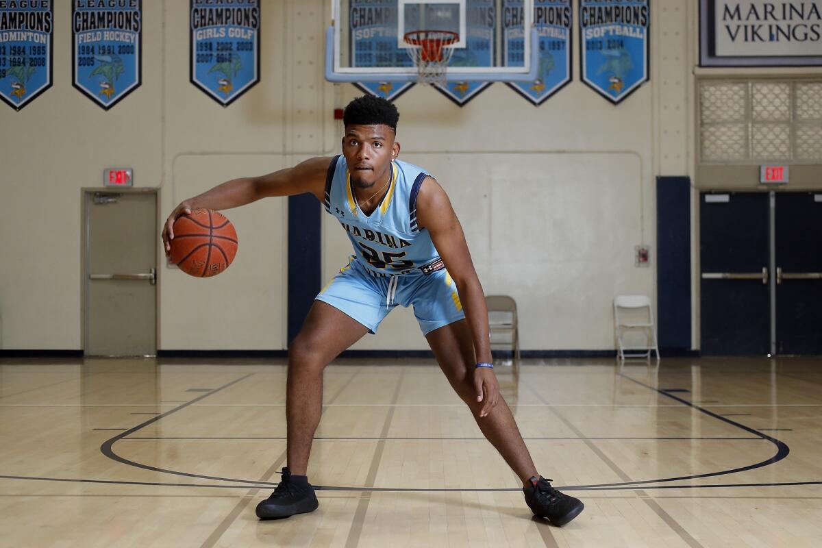 Marina High guard Jakob Alamudun, the Wave League MVP, averaged 20.4 points, 7.6 rebounds and 4.1 assists per game.