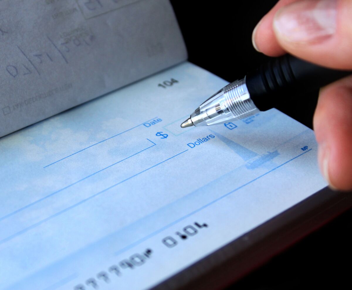 Inga finds making payments by check less of a hassle than setting up online accounts — provided the check gets there.