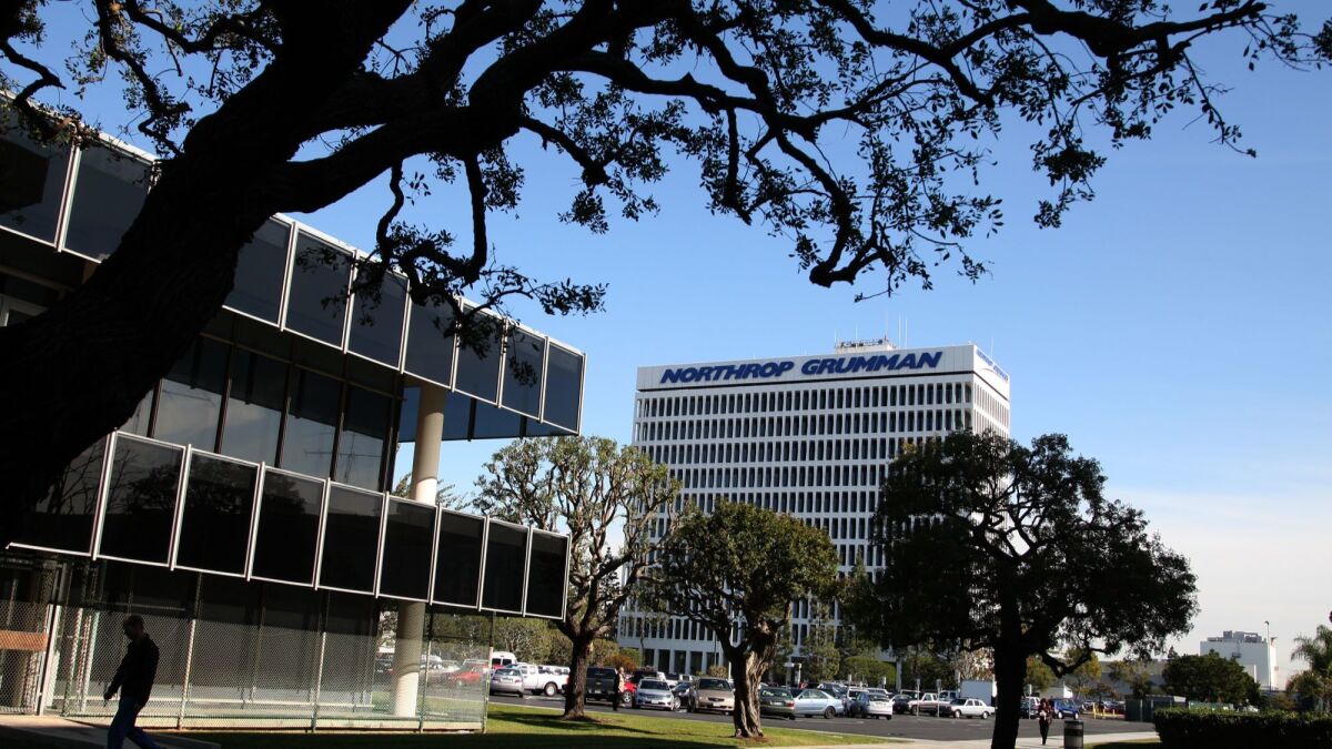 Northrop Grumman Space Park in Redondo Beach. Northrop said Thursday it was taking "immediate action" to look into a report that one of its employees was part of a white nationalist group and participated in the Charlottesville, Va., rally last year.