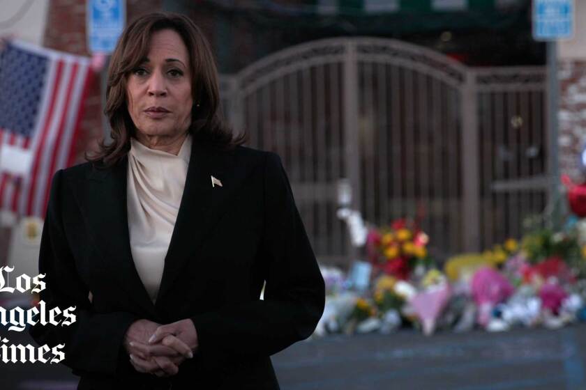 Vice President Kamala Harris visits growing memorial for Monterey Park shooting victims