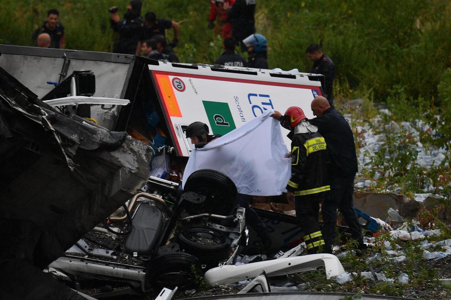 Bridge collapse in Italy