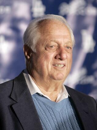 Tom Lasorda, baseball executive. Casual fans may see Grandpa Dodger as the genial keeper of the games grand traditions, dripping Dodger blue. Insiders will tell you of a vulgar blowhard whose No. 1 fan is himself.