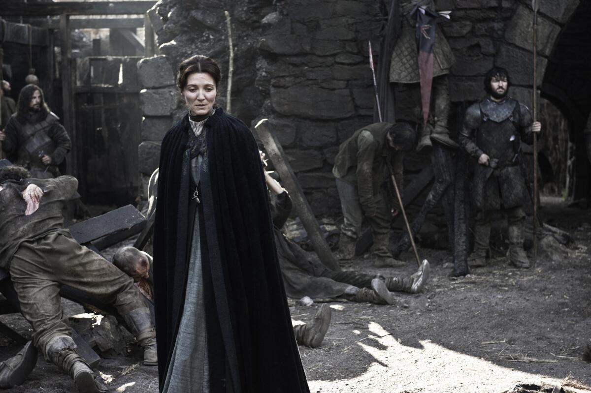 Scene from the HBO series "Game of Thrones." Michelle Fairley.