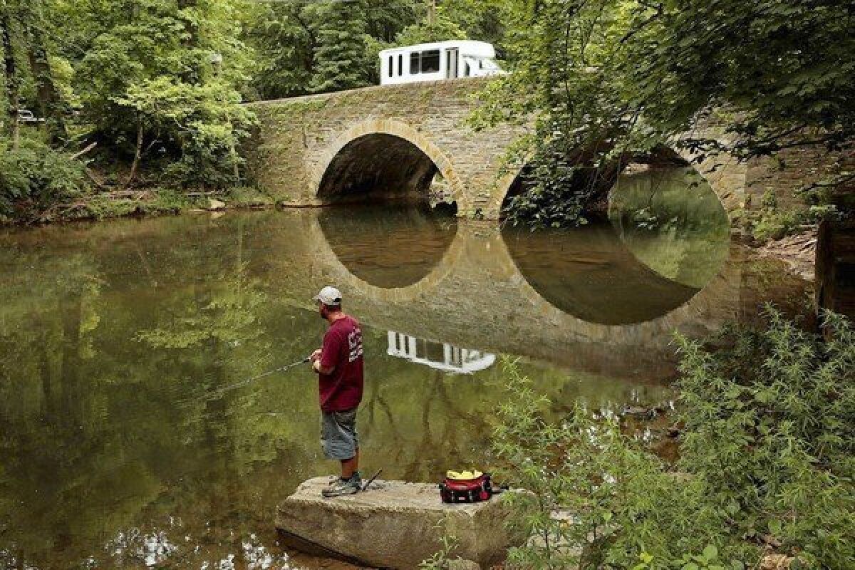 One of Philadelphia’s many historic bridges is on Bell's Mill Road over Wissahickon Creek. Across the U.S., thousands of bridges are in need of repair, but the money to fix them isn't in the budget. In Los Angeles County alone, 16 bridges are in the highest-risk category.