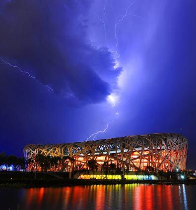 Beijing National Stadium, also known as the Bird's Nest