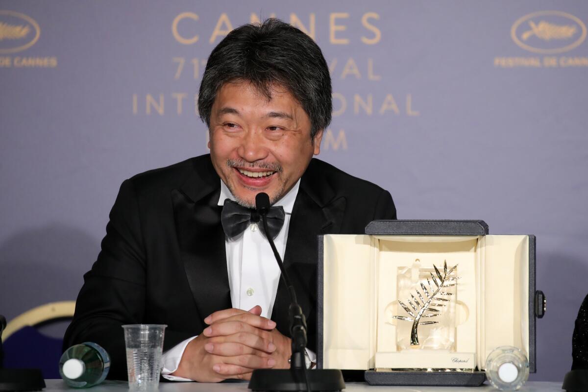 Director Hirokazu Koreeda winner of the Palme d'Or award for "Shoplifters."