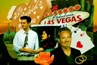 Collage with Matthew Perry and Salma Hayek 