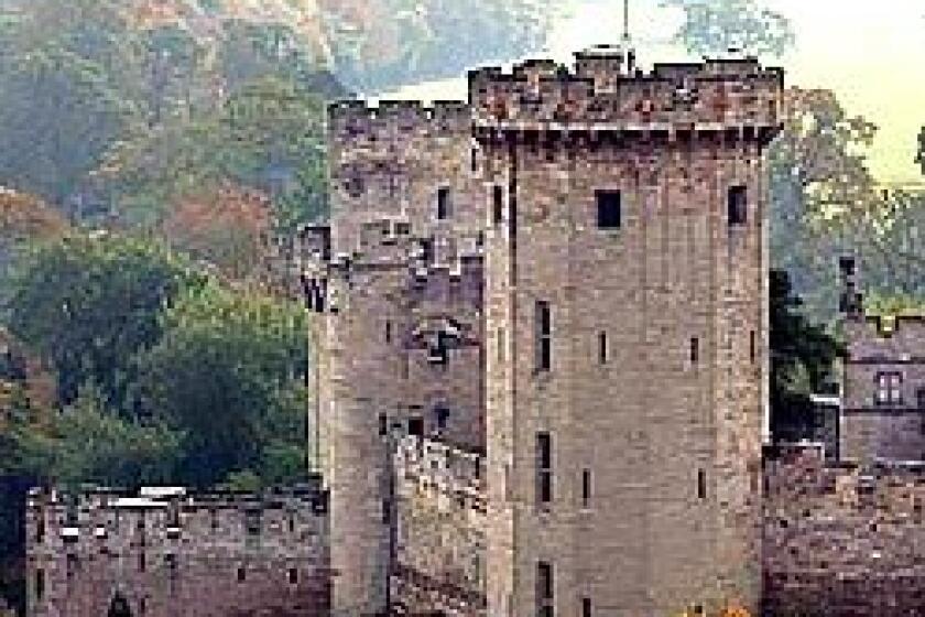 Warwick Castle, seen from the tower of St. Mary's Church, is in what was then predominantly Catholic countryside.