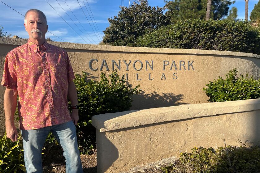 Canyon Park Villa homeowner Walt Mooromsky paid a $2,500 special assessment to cover insurance rate hikes