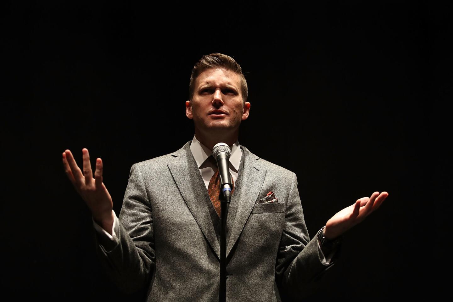 Protests at white nationalist Richard Spencer speech