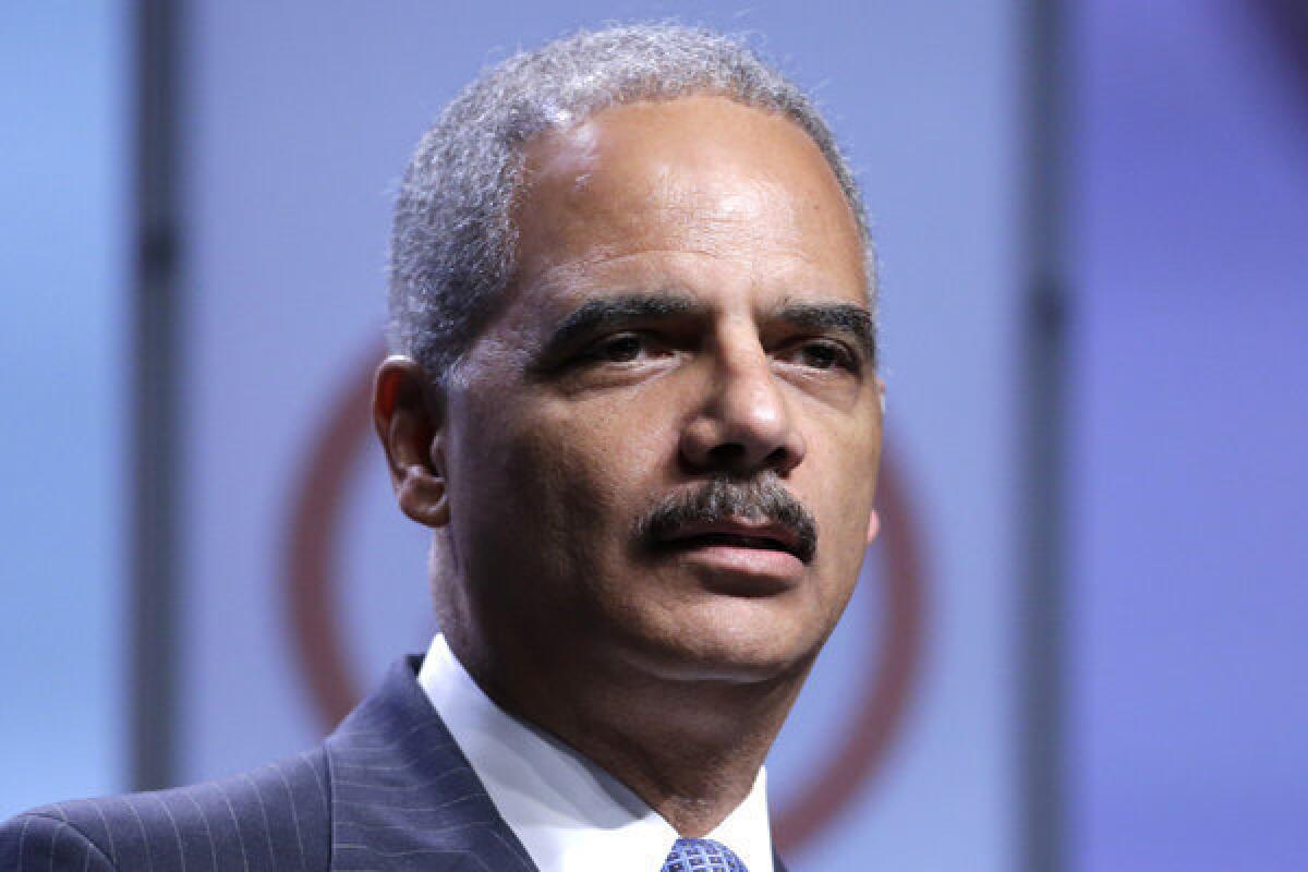 Atty. Gen. Eric Holder speaks at the National Urban League annual conference in Philadelphia.