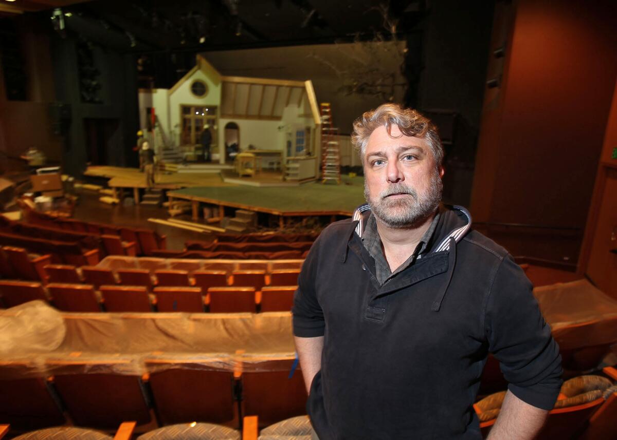 Tony Fanning, set designer for the play "Of Good Stock," has worked on many movies and TV shows.