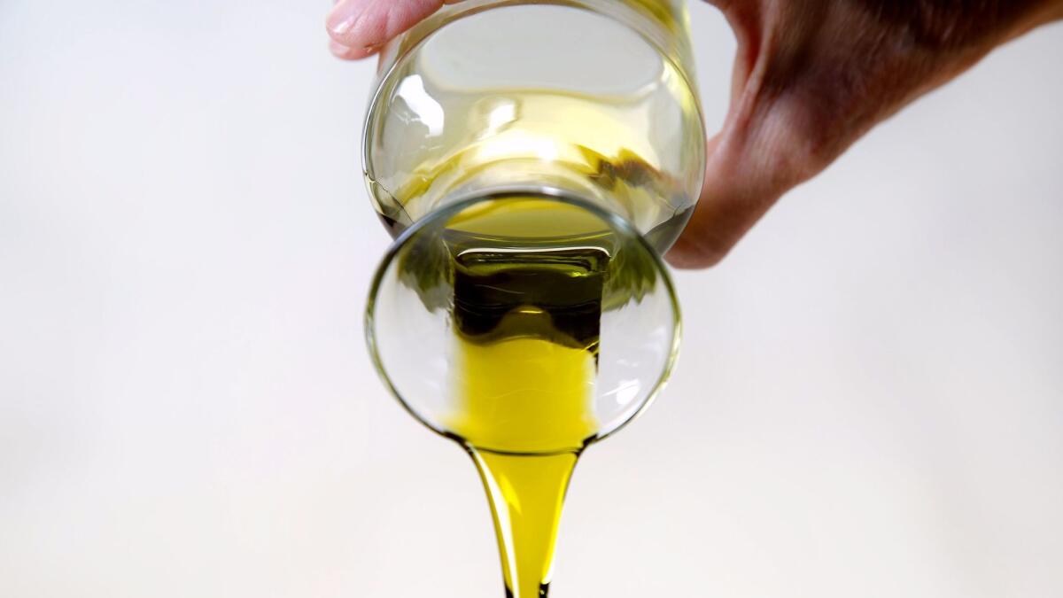 Olio nuovo, a type of olive oil (known for its very green color).