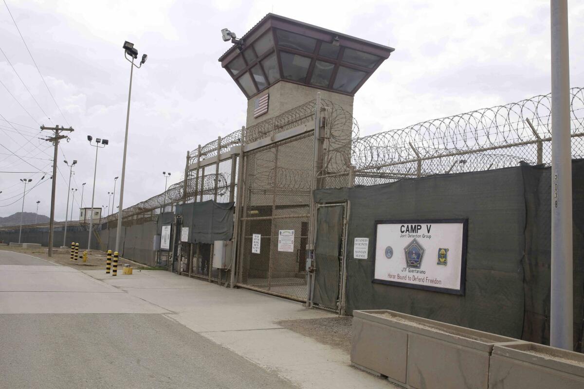 The Obama administration says more transfers of prisoners from the military's Guantanamo Bay detention center, pictured here, are not imminent.