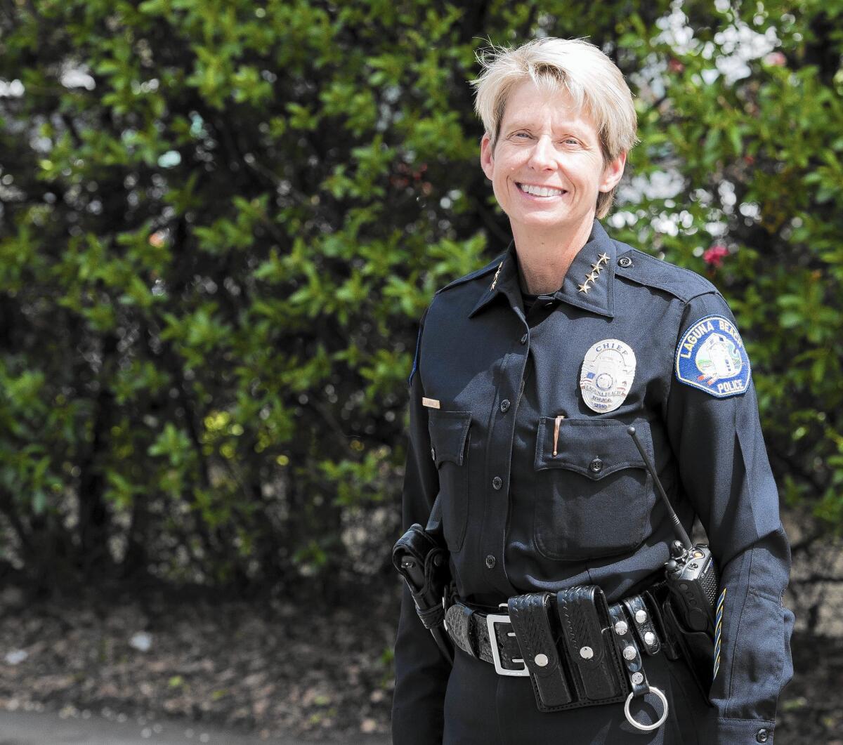Laura Farinella is the Laguna Beach Police Department's first female chief and its 16th overall. She stepped into the role in March 2015 and plans to close out her 30-year career in law enforcement in July.