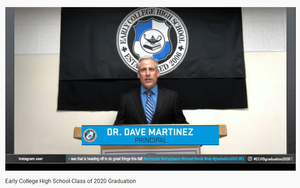 Early College High School Principal Dave Martinez 