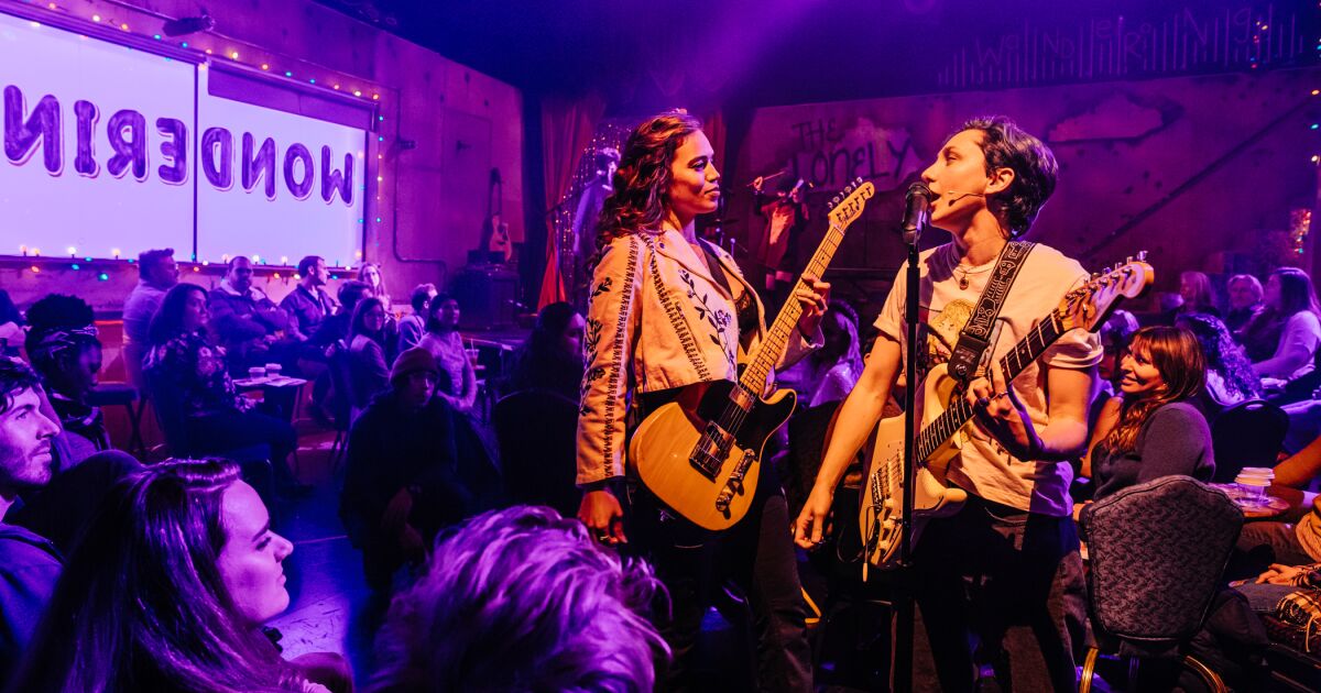 Review: ‘The Lonely Few,’ a Geffen musical about lesbian rockers in love, is full of old-fashioned heart