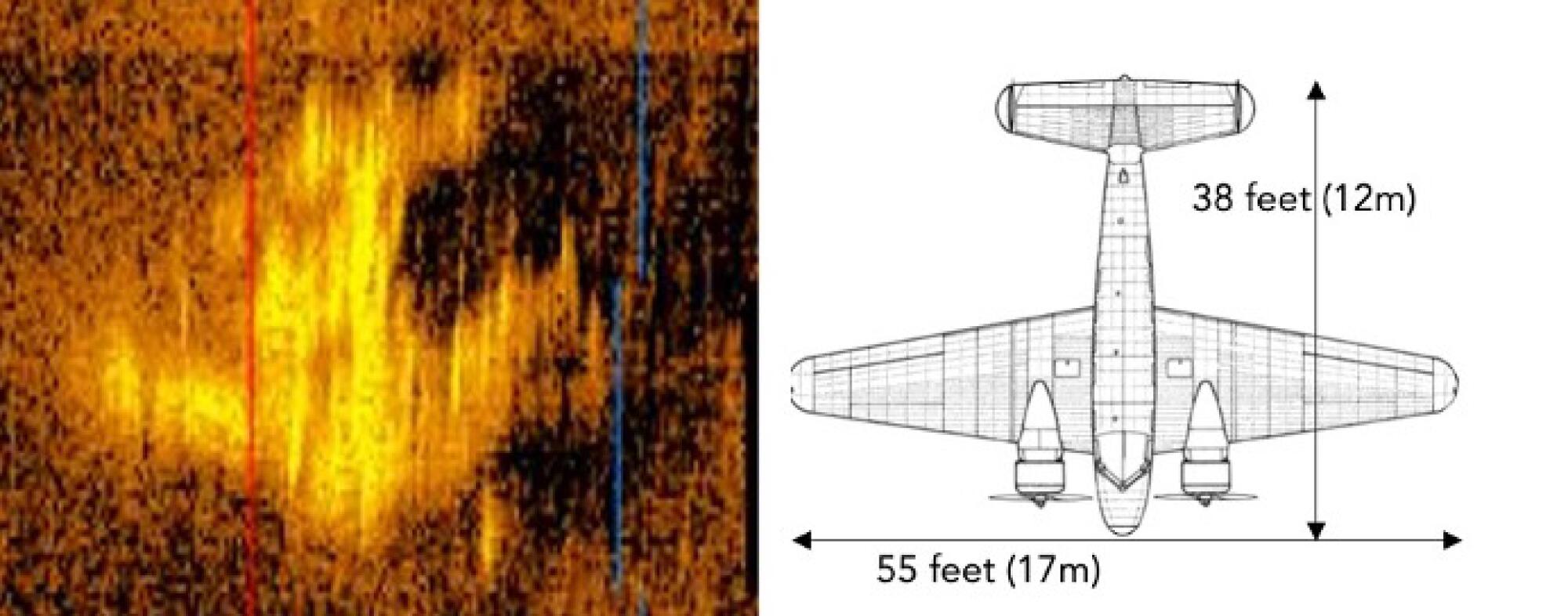 A image of what might be Emilia Earhart's plane. 